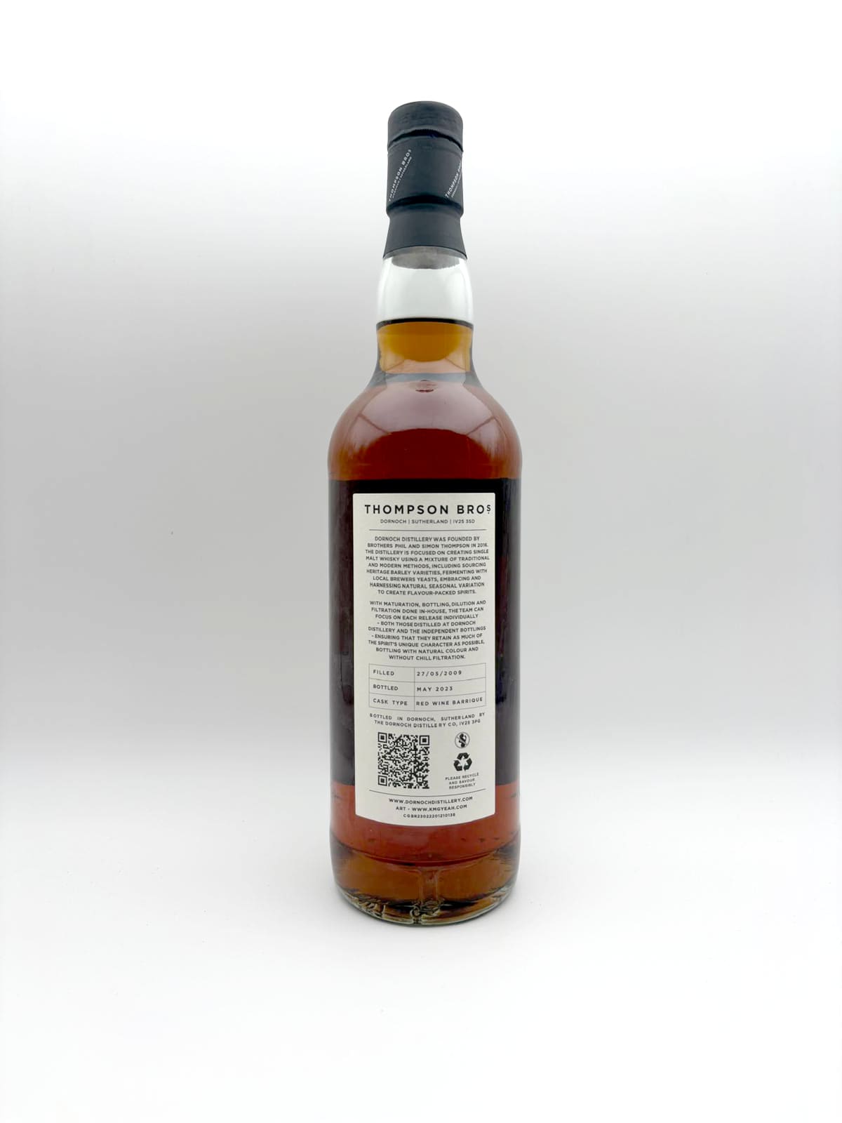 Aultmore 2009 whisky bottle, view 3