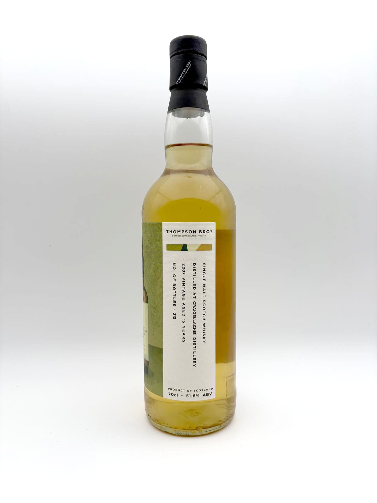 Craigellachie 2007 whisky bottle, view 2