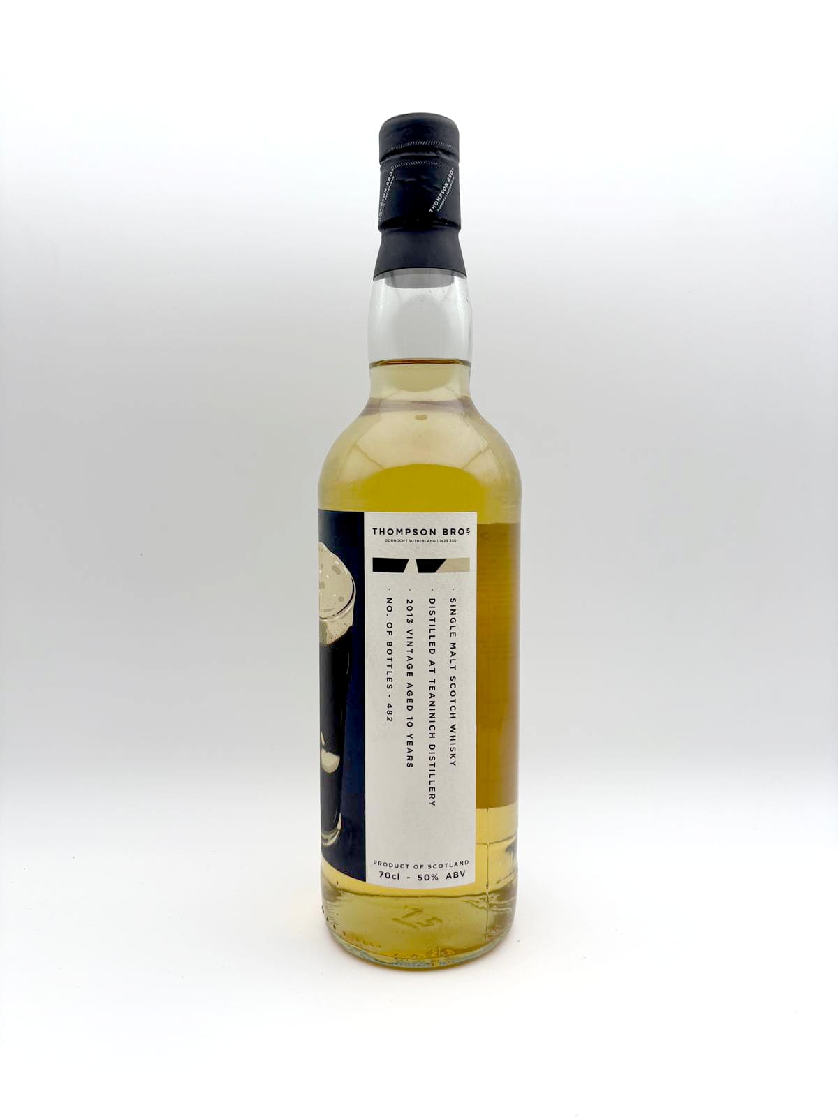 Teaninich 2013 whisky bottle, view 2