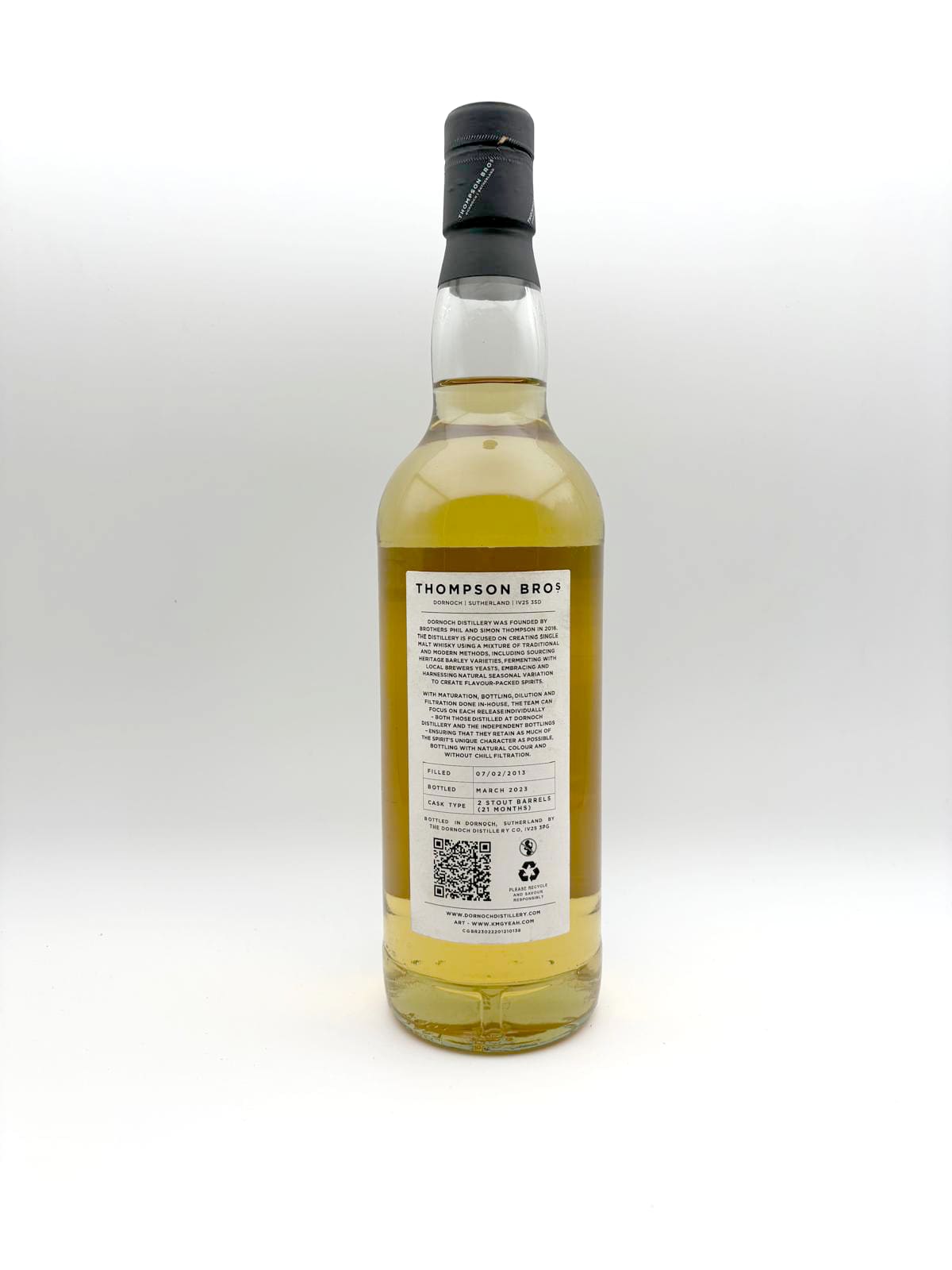 Teaninich 2013 whisky bottle, view 3