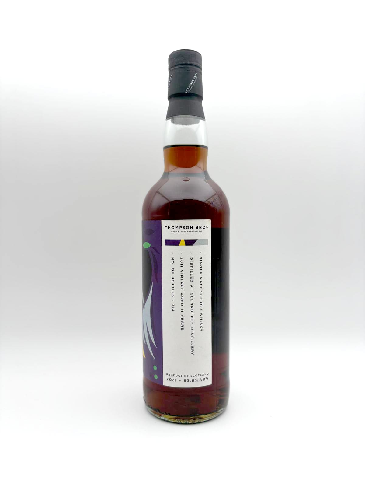 Glenrothes 2011 whisky bottle, view 2
